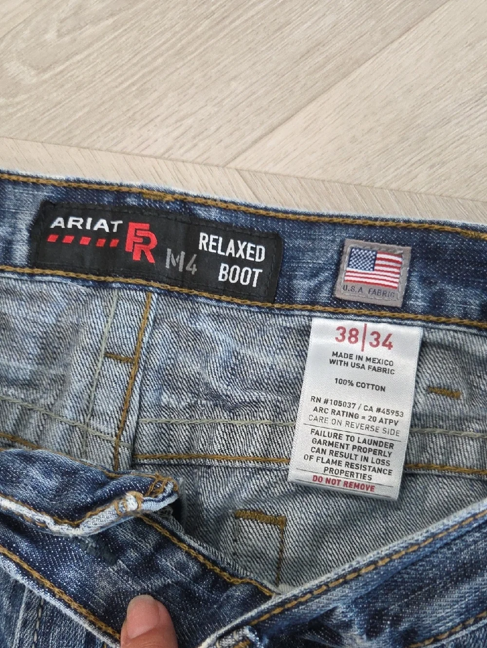 Ariat FR M4 Relaxed Bootcut Mens Work Jeans, Size 38/34